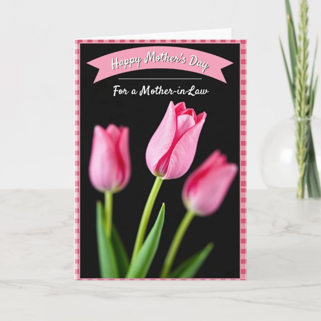 Polka Dot Affection Flower Card (Front)