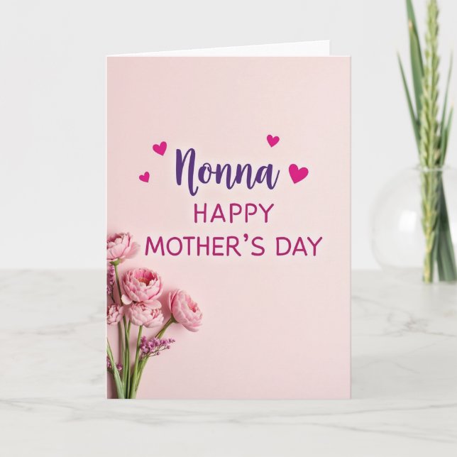 Polka Dot Affectionate Heart Card (Front)