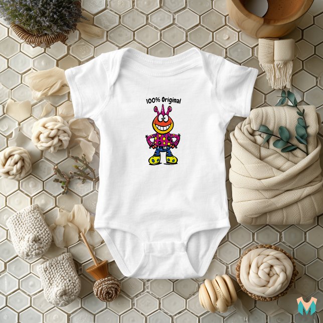 Polka Dot Alien Toddler Fun Baby Bodysuit (Creator Uploaded)