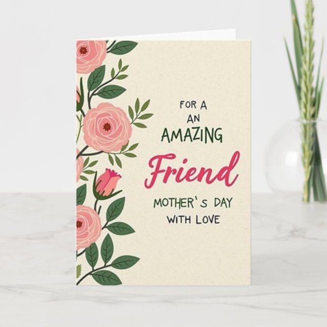 Polka Dot Amazing Friend Card (Front)