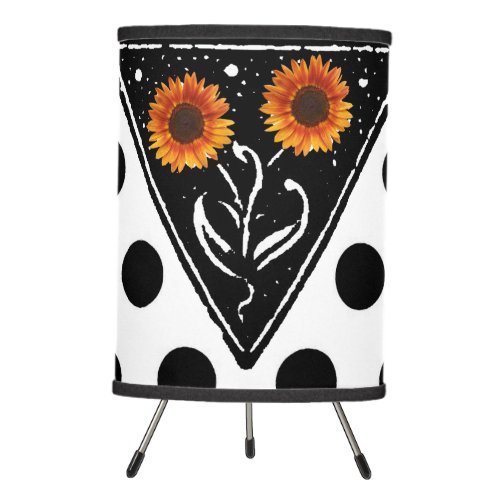 Polka Dot and  Sunflower Lamp