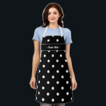 Polka Dot Apron with Custom Name – Personalized Ki<br><div class="desc">Add a fun, personalized twist to your kitchen attire with this charming polka dot apron, complete with a custom name! Made from durable, high-quality fabric, this apron combines style and practicality, perfect for cooking, baking, or crafting. The playful polka dot pattern is paired with a space for your name, making...</div>