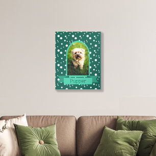 Polka Dot Arch Photo For Pets Acrylic Photo Tile