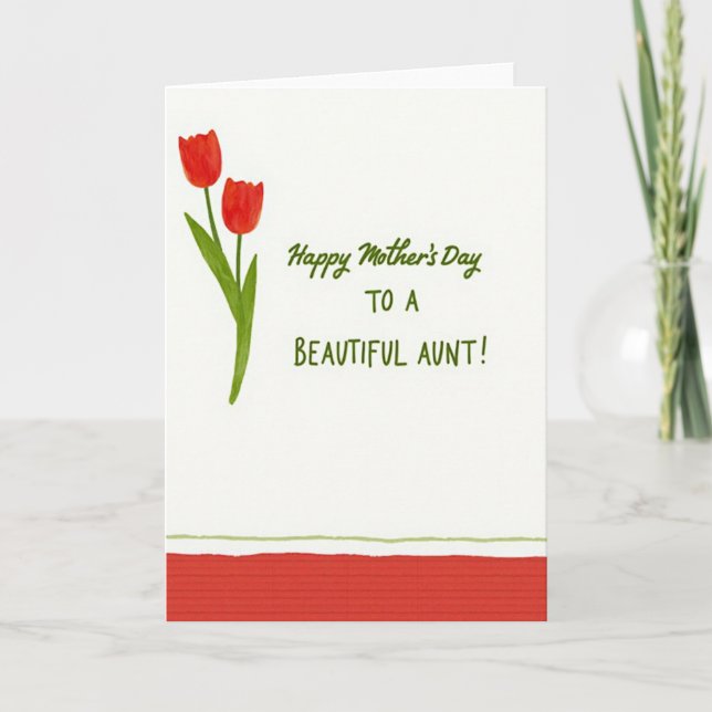 Polka Dot Aunts Day Card (Front)