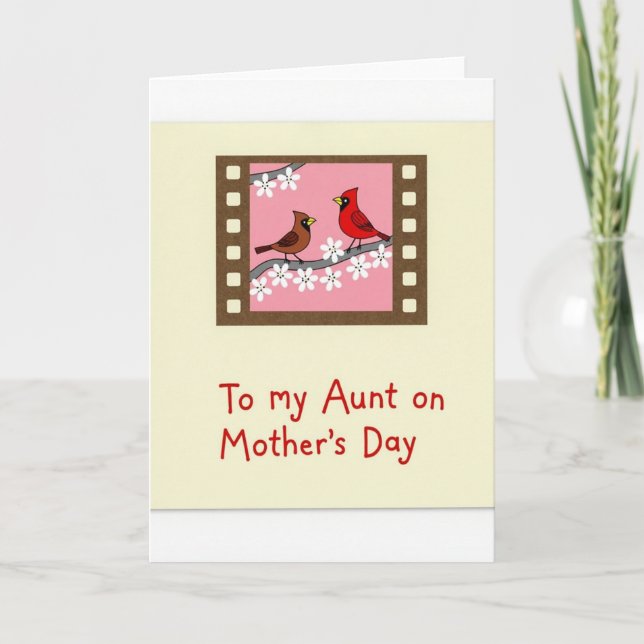 Polka Dot Aunts Mothers Day Card (Front)