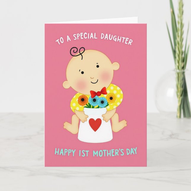 Polka Dot Baby Card (Front)