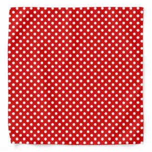 Polka dot background bandana