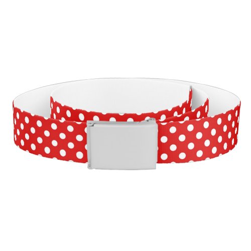 Polka dot background belt