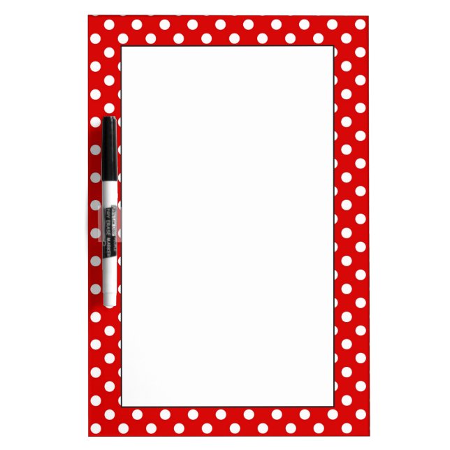 Polka dot background Dry-Erase board (Front)
