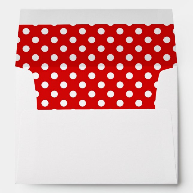 Polka dot background envelope (Back (Bottom))