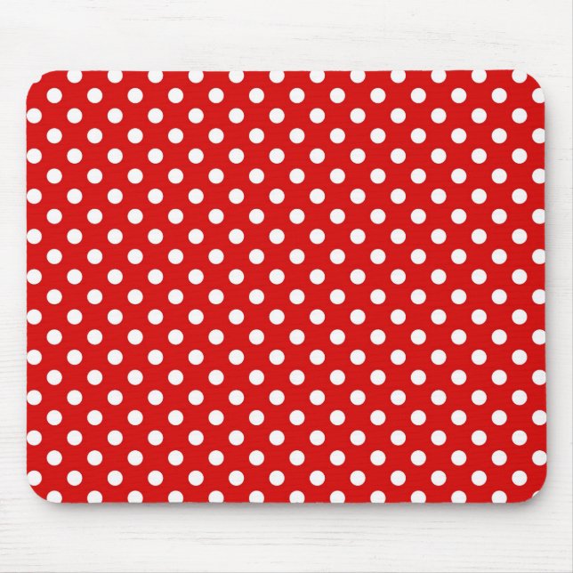 Polka dot background mouse pad (Front)
