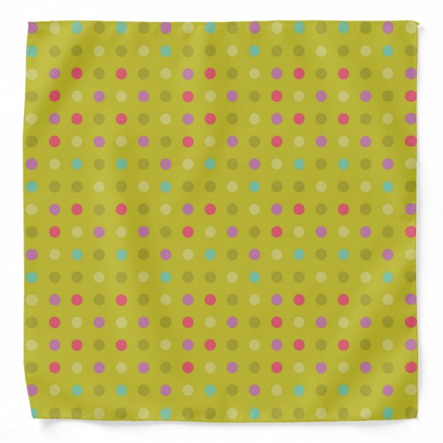 Polka-dot background pattern bandana (Front)