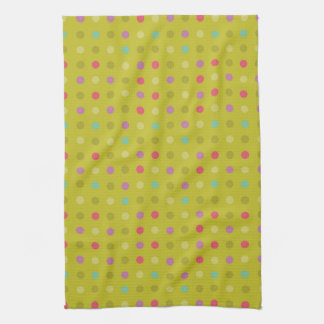 Polka-dot background pattern kitchen towel