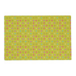 Polka-dot background pattern placemat