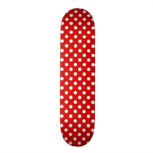 Polka dot background skateboard deck