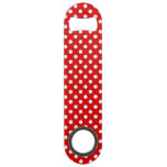Polka dot background speed bottle opener