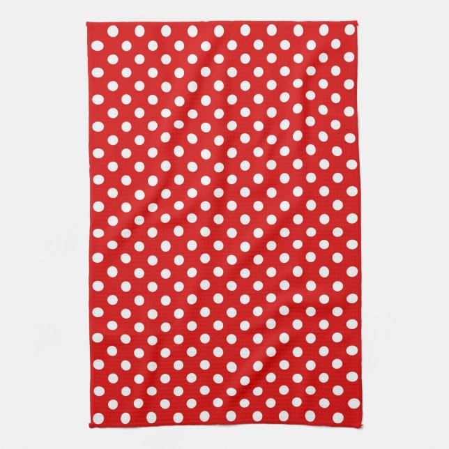 Polka dot background towel (Vertical)