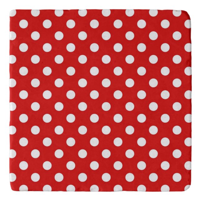 Polka dot background trivet (Front)