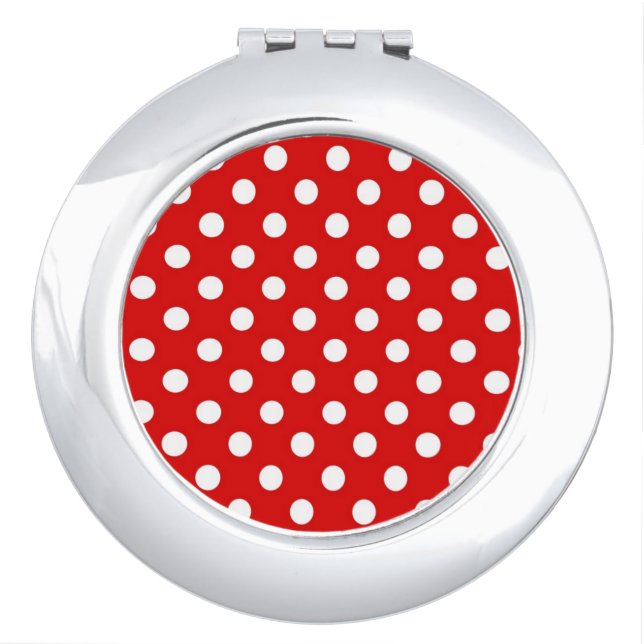 Polka dot background vanity mirror (Front)