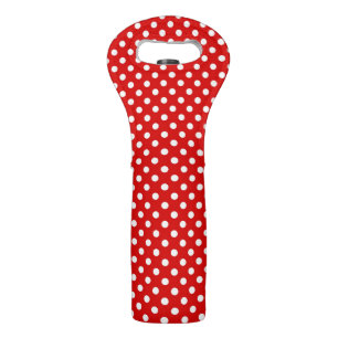 Polka dot background wine bag