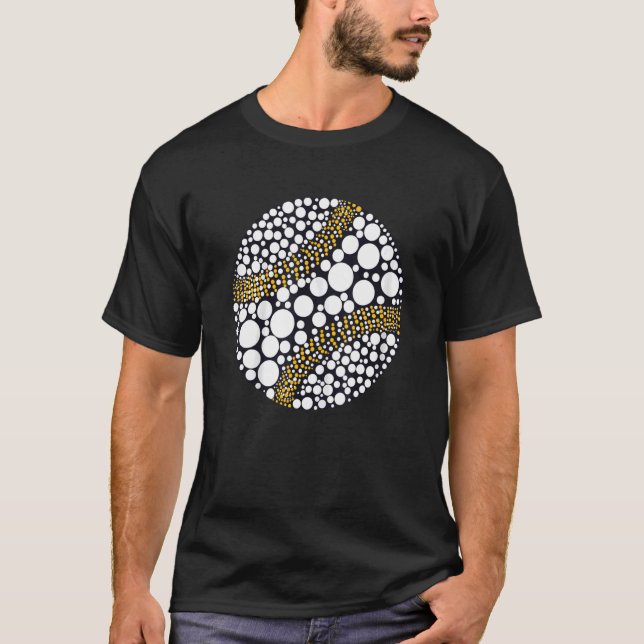   Polka Dot Baseball   Player International Dot Da T-Shirt (Front)