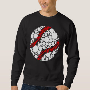 Polka Dot Baseball Player International Dot Day 4 Sweatshirt
