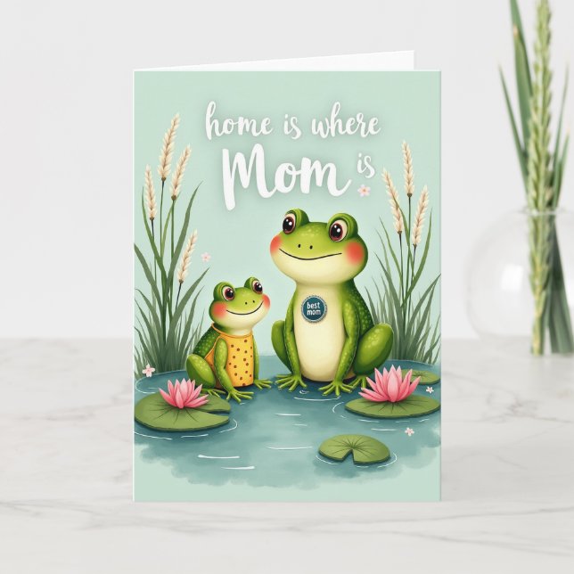 Polka Dot Best Mom Ever Card (Front)