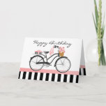 Polka Dot Bicycle-no yellow gradient Card