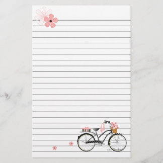 Polka Dot Bicycle Stationery