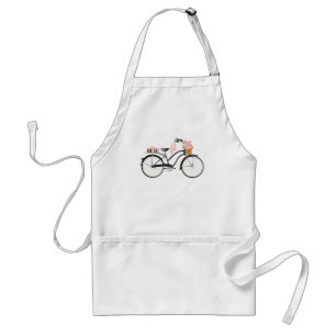 Polka Dot Bike Adult Apron