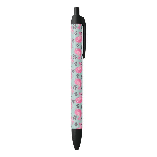 Polka Dot Birds and Flowers Pen (Bottom (Vertical))
