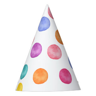 Polka Dot Birthday Party Invite Hat