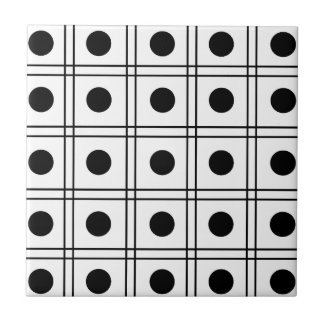 Polka Dot Black and White Check Pattern 