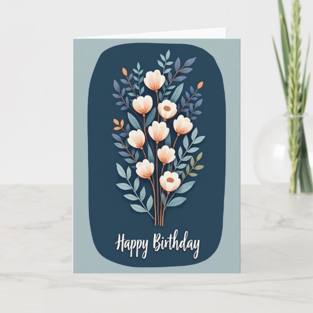 Polka Dot Bloom Art Card (Front)