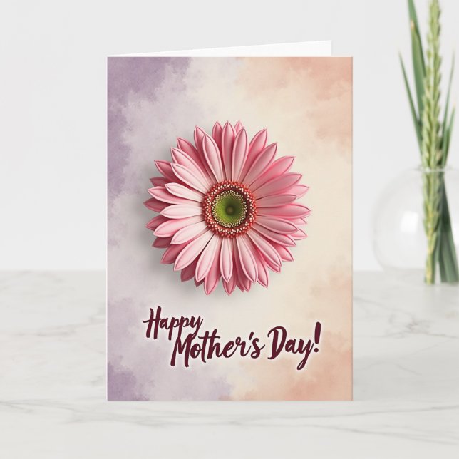Polka Dot Bloom Happy Mothers Day Card (Front)