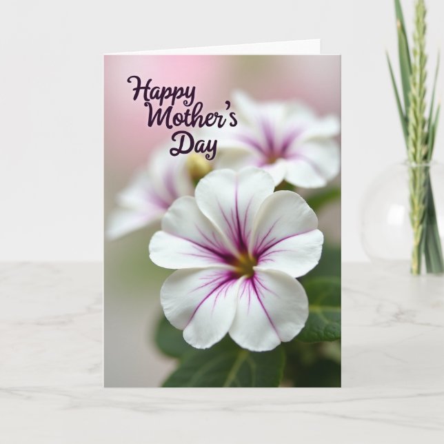 Polka Dot Blooms Happy Mothers Day Card (Front)