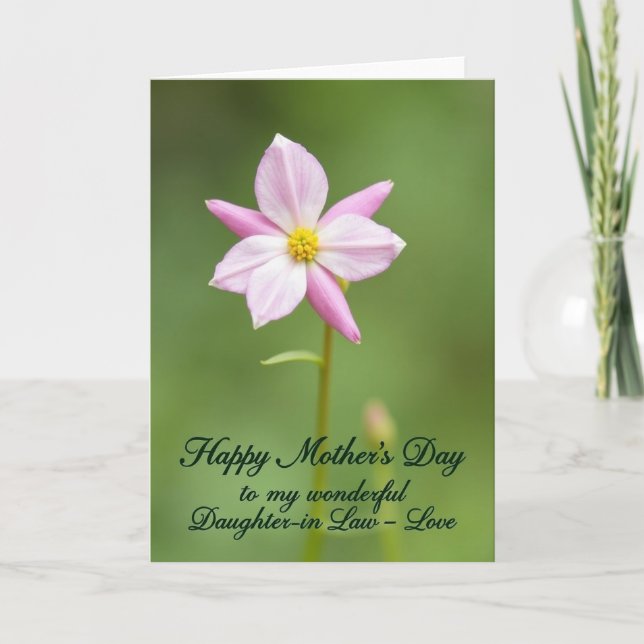 Polka Dot Blossom Family Love Card (Front)