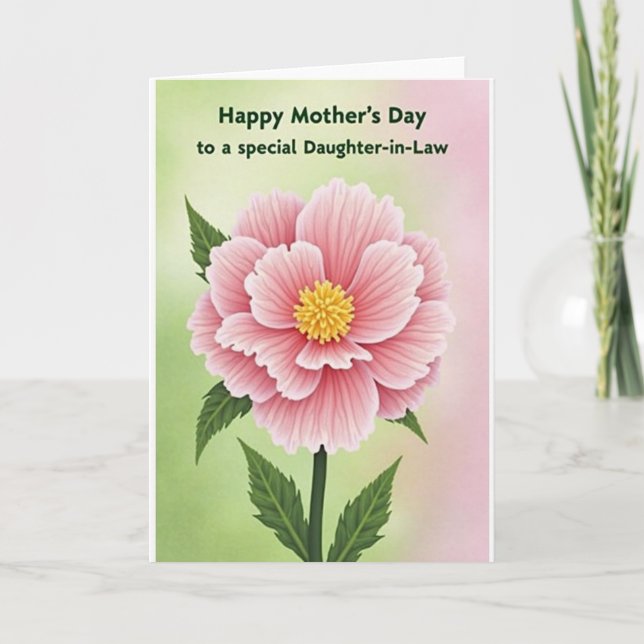 Polka Dot Blossom Pink Card (Front)
