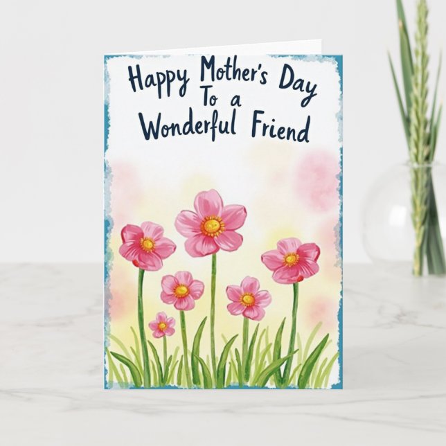 Polka Dot Blossom Thank You Card (Front)