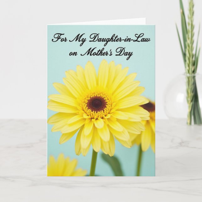 Polka Dot Blossom Yellow Card (Front)