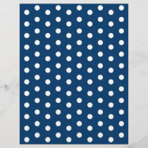Polka Dot Blue White Baby Scrapbook Paper