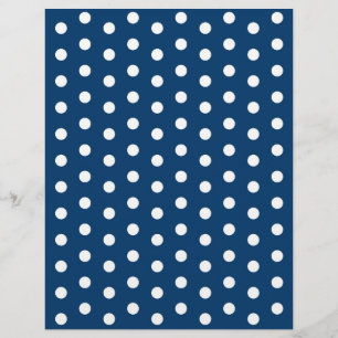 Polka Dot Blue White Baby Scrapbook Paper