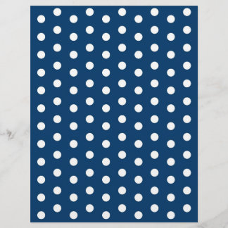 Polka Dot Blue White Baby Scrapbook Paper