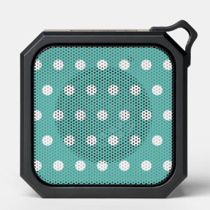 Polka Dot Bluetooth Speaker (Aqua & White)