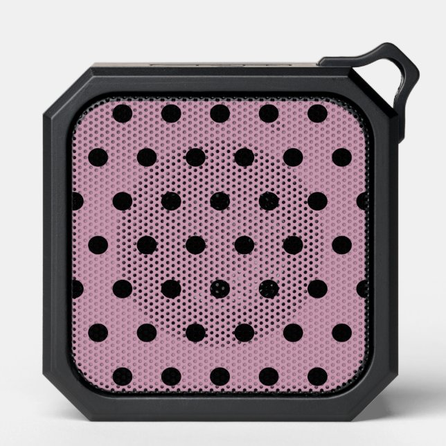 Polka Dot Bluetooth Speaker (Pink & Black) (Front)