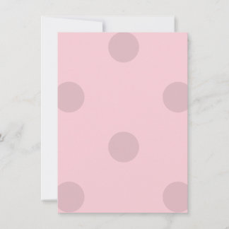 Polka Dot Blush Pink Invitation