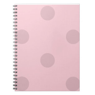 Polka Dot Blush Pink Notepad Notebook