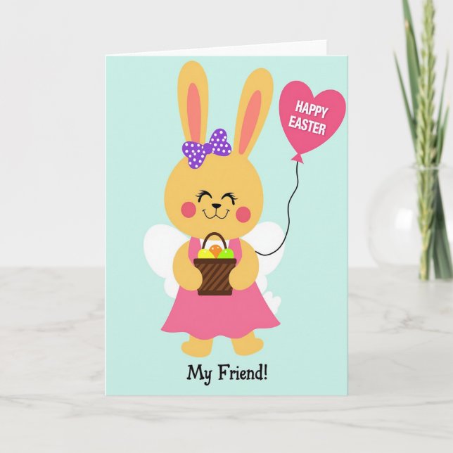 Polka Dot Bow Celebration Card (Front)