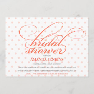 Polka Dot Bridal Shower Invitation