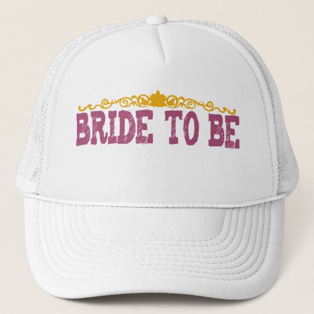 Polka Dot Bride to Be Hat (Front)